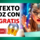 Convierte Textos en Voz con Inteligencia Artificial Gratis: Narrador IA Gratuito