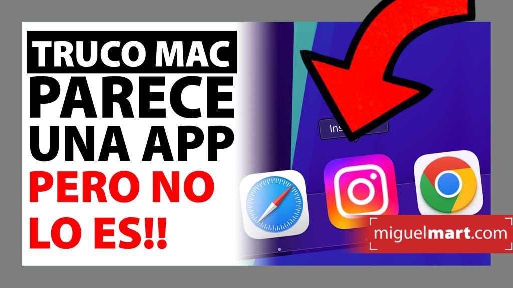 Instagram para Mac - Cómo convertir cualquier web en una app con Safari